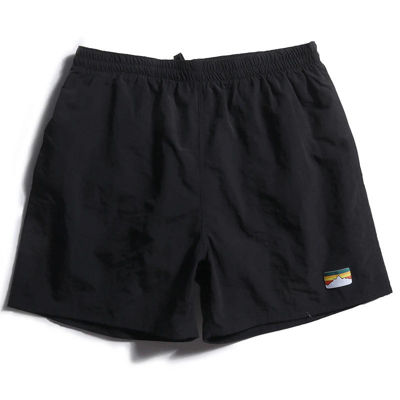 Summer Fashion Men's Fast Dry Cotton Shorts Teens Japan Style Solid Color Simple Casual Loose Ourt Door Sport Half Length Pants