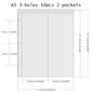 PLRBOK A5 Widened 3-ring D-shaped Magnetic Buckle Laser Mirror Binder Photo Album Card PhotoCard Collection Book Ring Notebook
