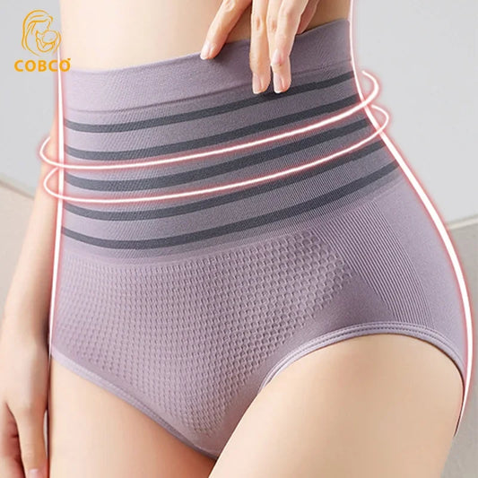 Culotte taille haute en coton pour femmes enceintes, sous-vêtements de maternité, culotte de grossesse respirante et gainante.