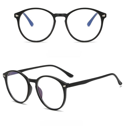 Lunettes photochromiques anti-rayons bleus pour ordinateur, monture ronde vintage, pour homme et femme, verres de jeu, anti-fatigue oculaire, bloquant la lumière