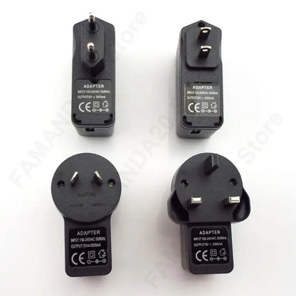 US EU UK AU plug AC to USB Port DC Power Supply 5V 1A 2A 3A Adapter Charger Charging For LED Strip Lights