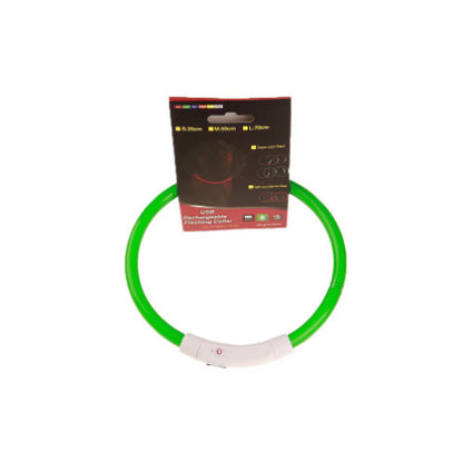 Collier lumineux pour animaux de compagnie, rechargeable par USB, collier de sécurité lumineux pour promenade nocturne, collier électrique pour chien, néon