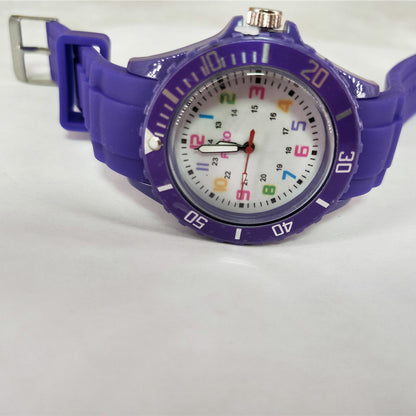 Silicone Watch Digital Women's Multi-color Colorful Plastic Watch