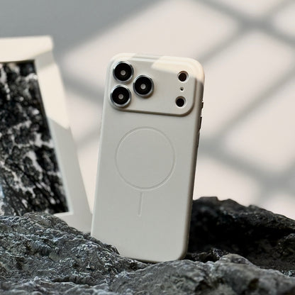 Frosted Skin Feeling Magnetic Suction Phone Case Lens Protector All-inclusive Drop-resistant