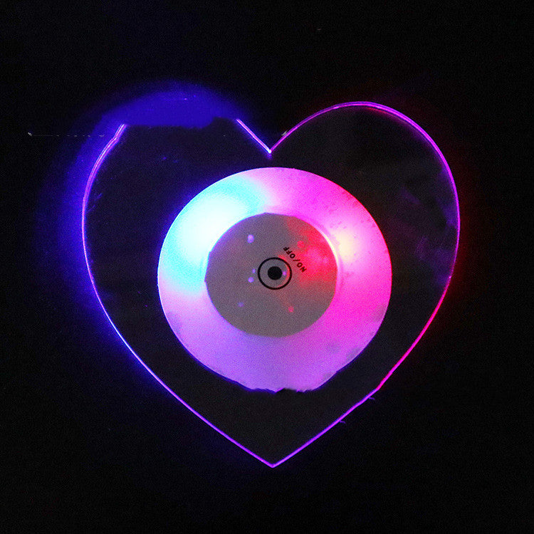 Dessous de verre lumineux à LED en acrylique, cristal, pour bar, cocktail, tasse, dessous de verre lumineux, base clignotante, décoration de table