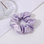 Solid Color Crystal Satin Large Intestine Hair Ring