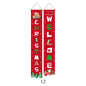 Christmas Couplet Curtain Hanging Cloth Lattice Decoration Hanging Flag