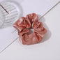 Solid Color Crystal Satin Large Intestine Hair Ring