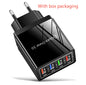 Illuminated 4USB Mobile Phone Charger 3A Charging Head