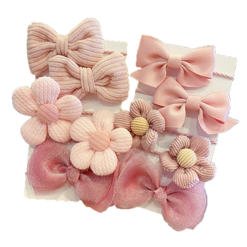 Baby Hair Rope Girls' Fabric Bow