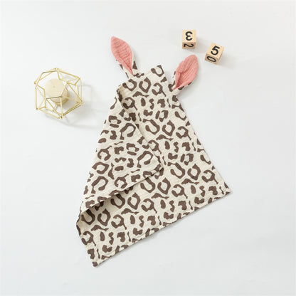 Baby Rabbit Ears Appeasing Towel Cotton Cloth To Sleep With Hug Blanket