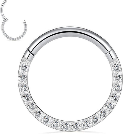 Stainless Steel Nose Ring Diamond Nose Ring Seamless Ring Multifunctional
