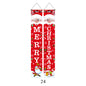 Christmas Couplet Curtain Hanging Cloth Lattice Decoration Hanging Flag