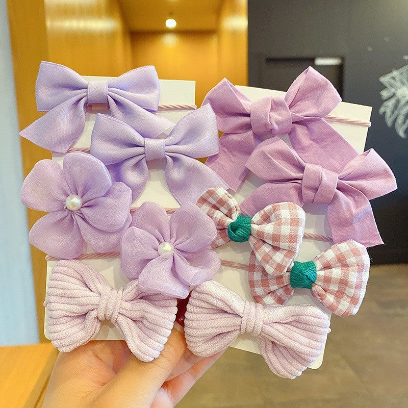 Baby Hair Rope Girls' Fabric Bow