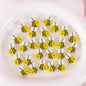 50 PCs Pearlescent Film Bags Cartoon Fruit Mini Eraser