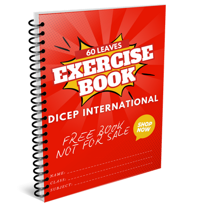 3 in 1 pack, FREE Exercise Note Book for secondary, and tertiary school student, 100% Free, Not for sale (Copy)
